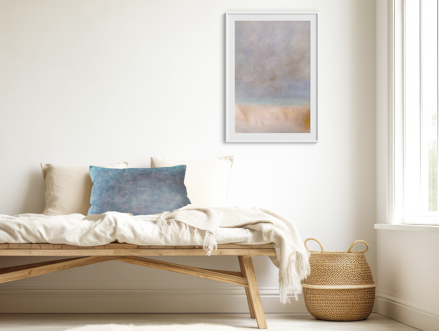 Coussin "Inner blue vision" VOLONTE
